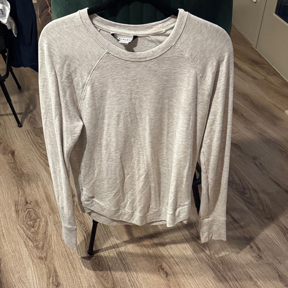 Athleta Light Gray Knit Top